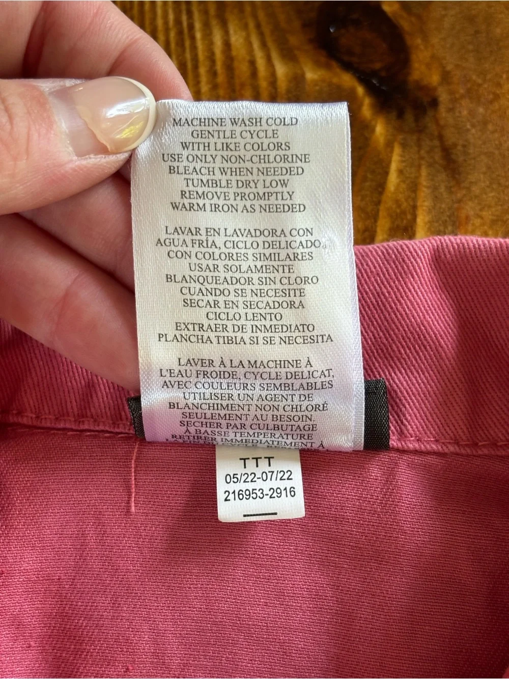 Vince Camuto Girls Denim Jacket Pink Button Front Collared Long Sleeve 2T